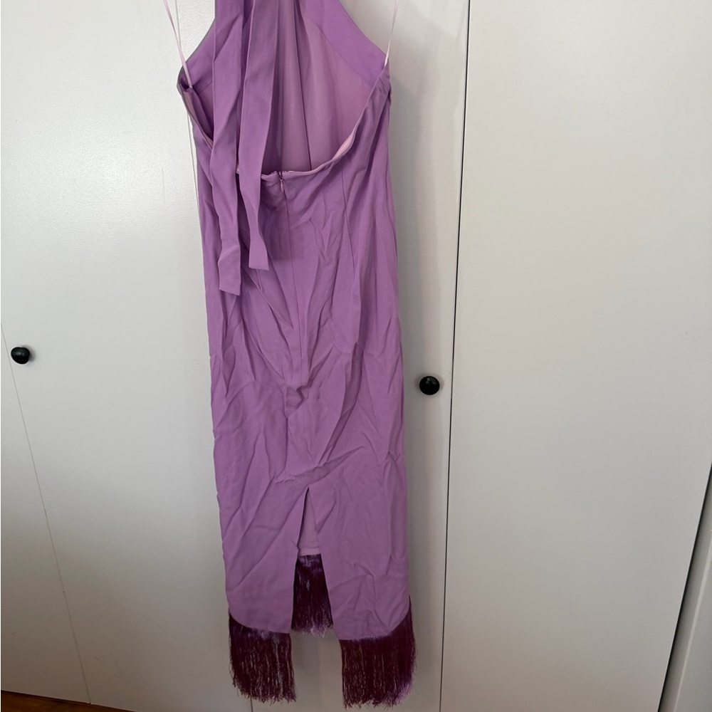 J. Crew Lavender Maxi Dress with Dark Hem - Picture 2 of 6